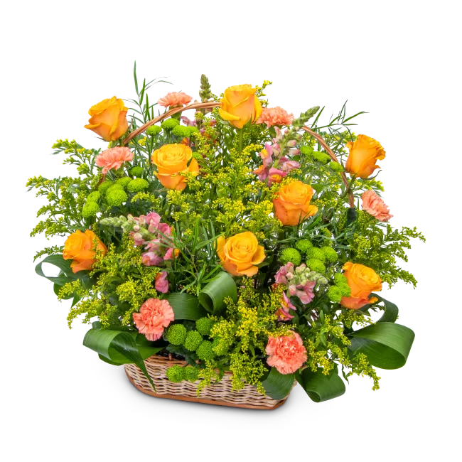 Smuteční květinový koš